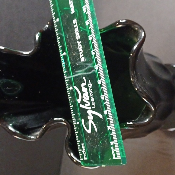 Fenton Black Glass Vase - Picture 5 of 6